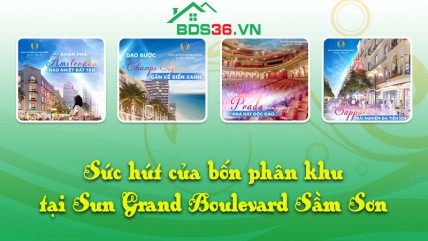 Sức hút của bốn phân khu tại Sun Grand Boulevard Sầm Sơn