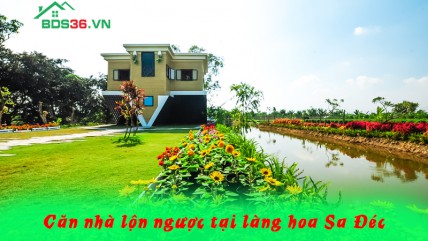 Căn nhà lộn ngược tại làng hoa Sa Đéc