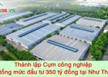 Thanh Hóa: Thành lập Cụm công nghiệp với mức đầu tư 350 tỷ đồng tại Như Thanh