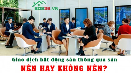 Giao dịch bất động sản thông qua sàn đang còn nhiều tranh cãi