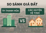 So sánh giá đất TP. Thanh Hóa và các huyện vệ tinh
