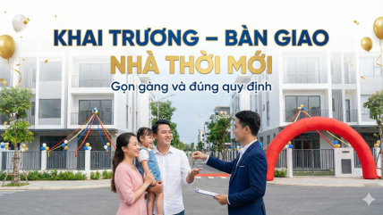Khai trương – bàn giao nhà thời mới: gọn gàng và đúng quy định