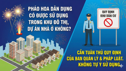 Pháo hoa dân dụng có được sử dụng trong khu đô thị, dự án nhà ở không?