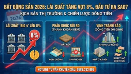 Lãi suất ngân hàng tăng vọt đầu năm 2026: Phân khúc bất động sản nào sẽ "ngấm đòn" đầu tiên?
