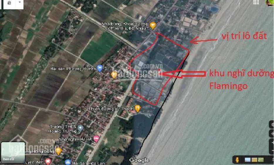 Bán đất mặt biển xã Hoằng Trường bên cạnh Flamingo Hải Tiến, Thanh Hóa, với diện tích lên tới 370m2