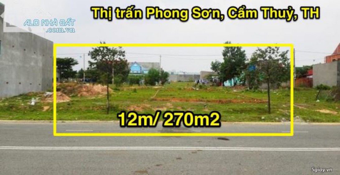 Bán đất nền tại Xã Cẩm Phong, huyện Cẩm Thủy, Thanh Hóa