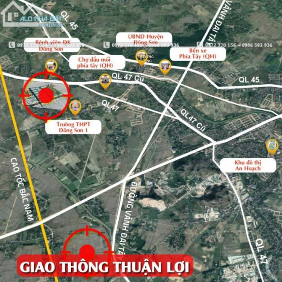 Bán lô đất MB Đông Thịnh, Đông Sơn. Gần nút giao cao tốc Bắc Nam