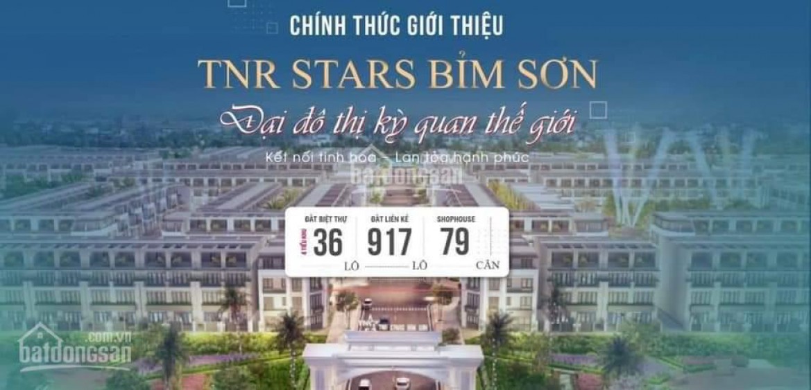 Nhận đặt chỗ suất đầu tư sớm dự án tốt nhất Thanh Hóa, TNR Bỉm Sơn