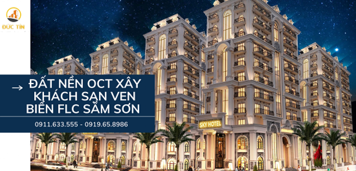 Bán đất OCT Sky Hotel ven biển xây khách sạn, cách biển chỉ 200m