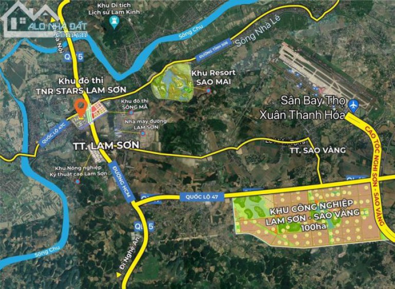Khu đô thị phức hợp Tại TNR TT Lam Sơn - Thọ Xuân - Thanh Hóa