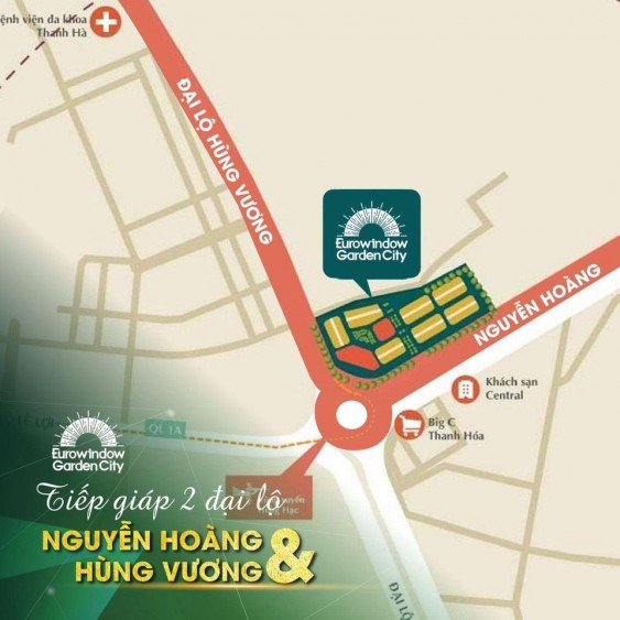 Tọa lạc tai trung tâm T.P THANH HÓA EUROWINDOW GARDEN CITY - TỎA SÁNG PHỒN HOA PHỐ THỊ .☘☘☘