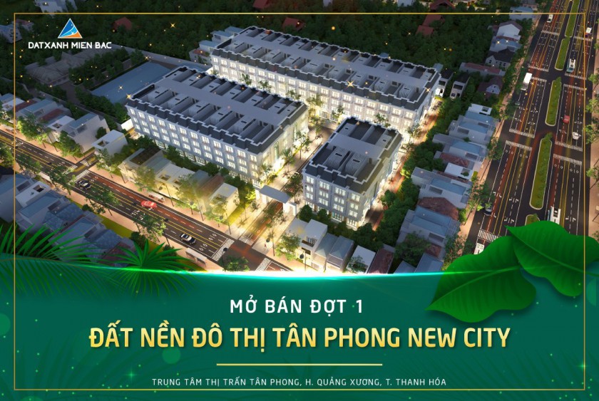 Mở bán đất nền siêu mới tại Tân Phong TP.Thanh Hóa