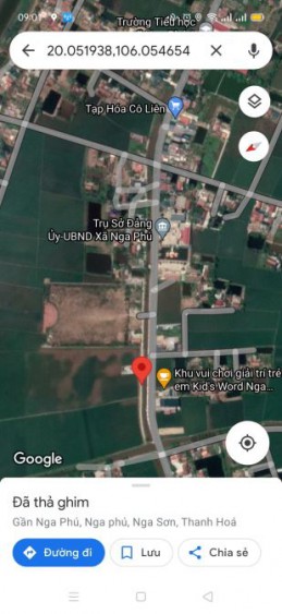 Gia đình cần bán lô đất 125m2 gần ubnd xã nga phú, Thanh Hóa