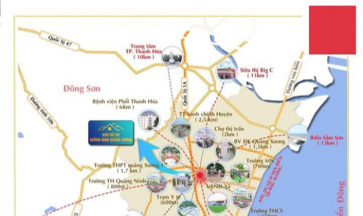 Hơn 800tr đất nền Quảng Ninh , Quàng Xương , Thanh Hóa gần QL 1A , khu công nghiệp , gần bi