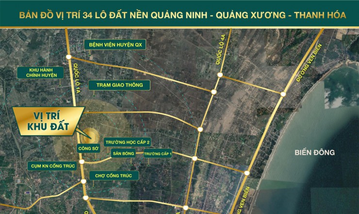 Hơn 800tr đất nền Quảng Ninh , Quàng Xương , Thanh Hóa gần QL 1A , khu công nghiệp , gần bi
