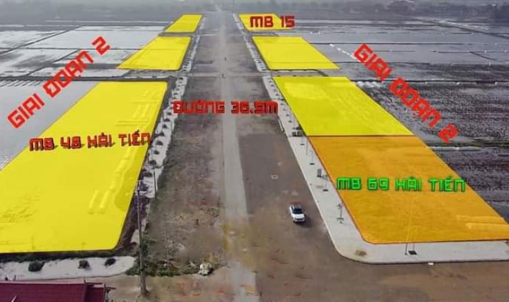 Lô đất thuộc quy hoạch MB48 Hải Tiến nằm trên đường 36,5m giá chỉ 1,X tỷ