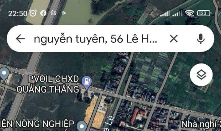 Bán lô đầu ve đường Lê Hưng Quảng Thắng 93,3m2 rộng 5m giá 1 tỷ 7xx oto đỗ cửa