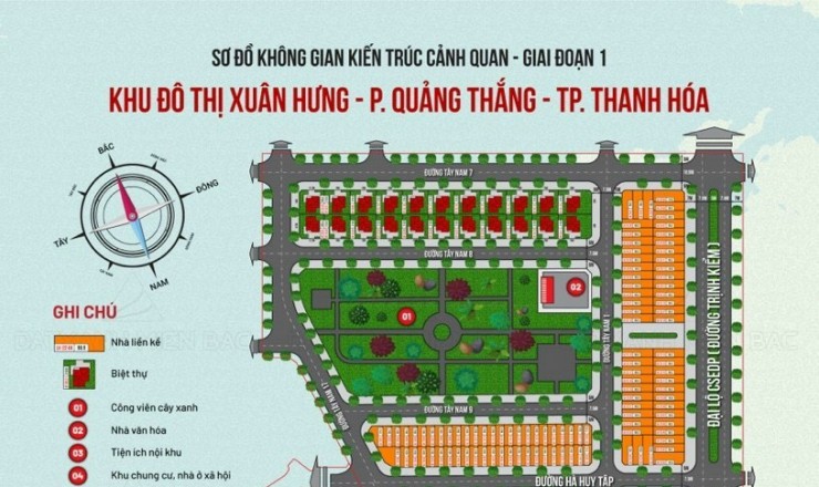 Bán căn ngoại giao rẻ hơn 500 triệu khu đô thị Xuân Hưng- ĐL CSEDP. TP Thanh Hóa, 3 tỷ