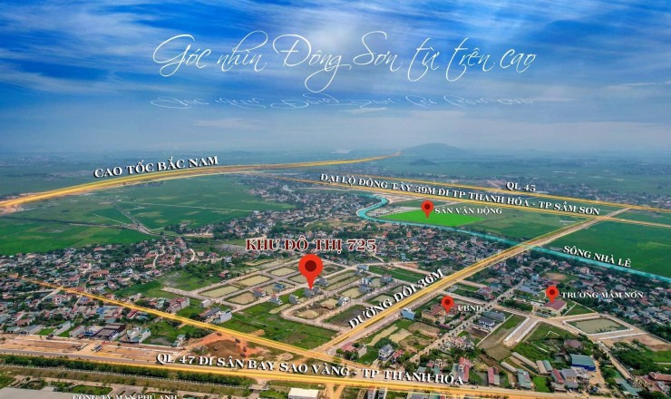 Duy nhất 7 lô đất đấu giá TP Thanh Hóa gần cao tốc Bắc - Nam giá chỉ hơn 800tr/lô