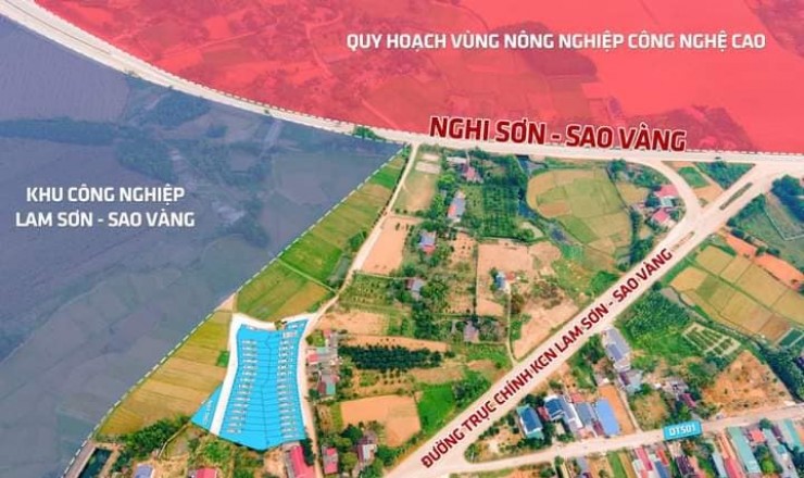 đất nền cạnh khu công nghiệp Lam Sơn Sao Vàng giá đầu tư