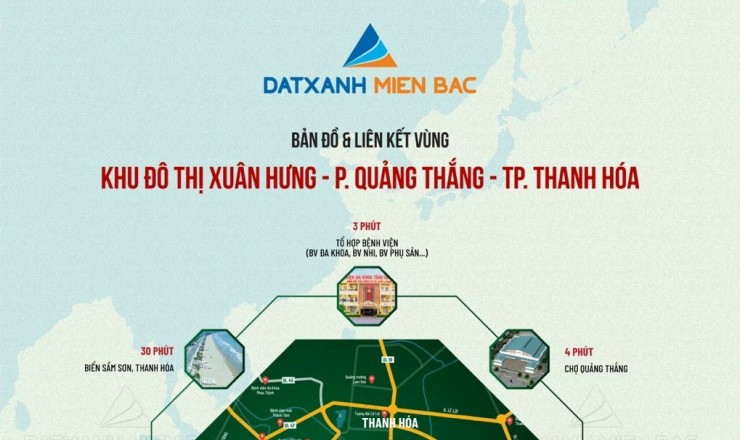 Cắt lỗ nhà 4 tầng khu đô thị Xuân Hưng - Quảng Thắng - TPThanh Hóa  rẻ hơn 40% so với thị trường