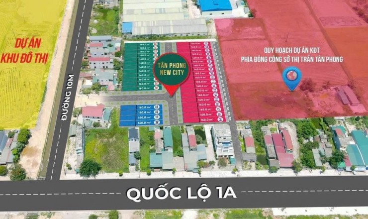 Cần bán đất ở đô thị, 2 mặt tiền tại TT Quảng Xương, ngay QL1A chỉ 7tr6/m2