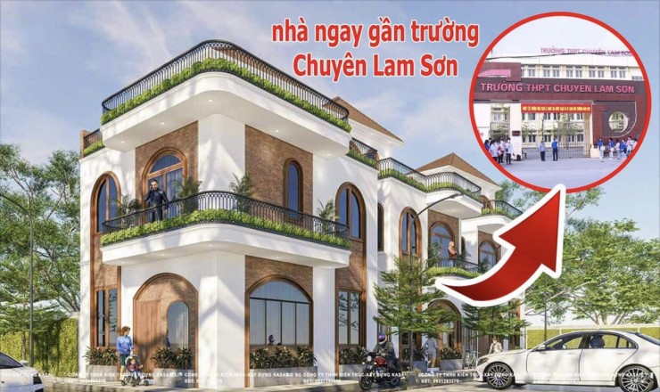 Biệt Thự Mini Mới Xây 3 tầng Ngay Trường Lam Sơn, P. Đông Sơn