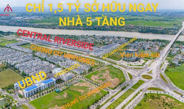 BÁN NHÀ PHỐ 5 TẦNG ĐỐI DIỆN VINHOMES CHỈ VỚI 1,5 TỶ SỞ HỮU NGAY CẢ NHÀ VÀ ĐẤT