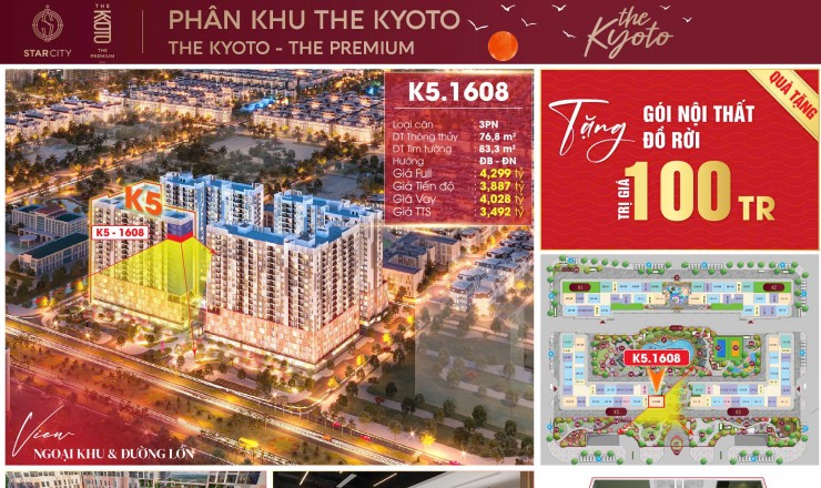 Căn 3PN Độc Quyền giá hấp dẫn tại Chung cư Vinhomes Thanh Hóa