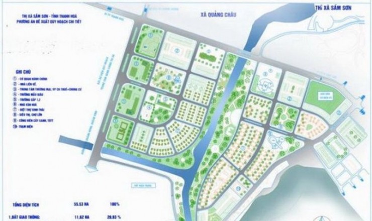 Đất biệt thự Khu đô thị Sông Đơ, phường Trường Sơn, thành phố Sầm Sơn, Thanh Hóa