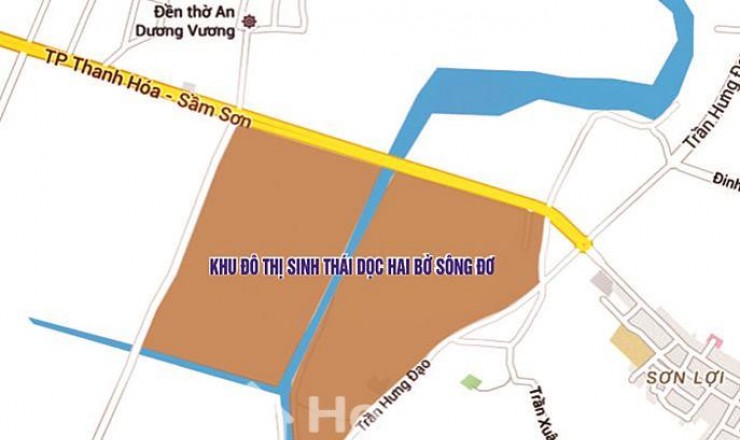 Đất biệt thự Khu đô thị Sông Đơ, phường Trường Sơn, thành phố Sầm Sơn, Thanh Hóa