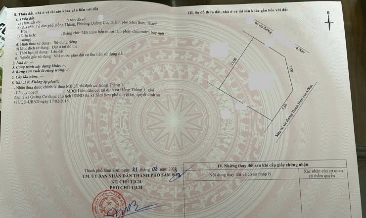 BÁN GẤP LÔ ĐẤT GÓC ĐẸP DUY NHẤT ĐƯỜNG THANH NIÊN, CÁCH BIỂN SẦM SƠN 300M, SỔ ĐỎ TRAO TAY, ĐẦU TƯ LÀ THẮNG