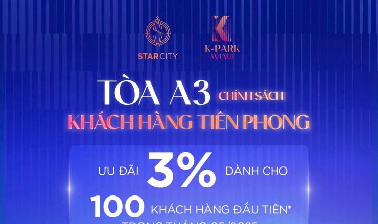 Căn ngoại giao tòa A3 phân khu K-park Vinhomes Thanh Hóa