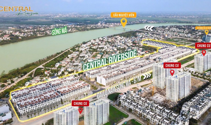 BÁN BIỆT THỰ 3 TẦNG VIEW SÔNG MÃ SỔ SẮN SỞ HỮU NGAY CHỈ VỚI 3 TỶ
