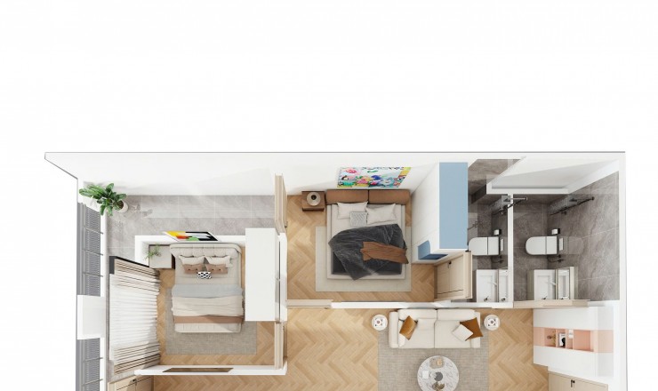 Căn hộ 2 ngủ 2 vệ sinh mới nguyên -1.060 triệu tại Thành phố Thanh Hóa