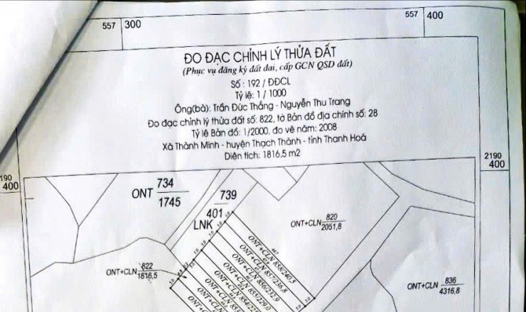 Bán đất Chính chủ Giá Rẻ tại xã Thành Minh – Thanh Hóa