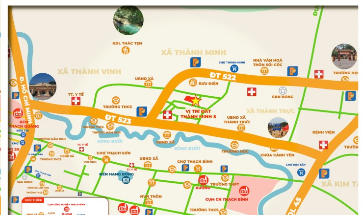 Bán các quỹ đất nền tại Thạch Thành – Thanh Hóa: Giá Đầu tư F0 từ 180tr/lô/123m2