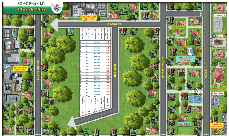 Bán lô đất tại Thạch Thành - Thanh Hóa. Chỉ 195tr có ngay lô đất 160m2.