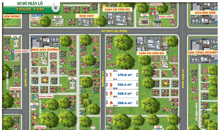 Bán các quỹ đất nền tại Thạch Thành – Thanh Hóa: Giá Đầu tư F0 từ 180tr/lô/123m2