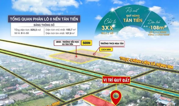 CỰC PHẨM ĐẤT NỀN NGAY TRUNG TÂM - CỦA NGÕ KCN NGA TÂN  
