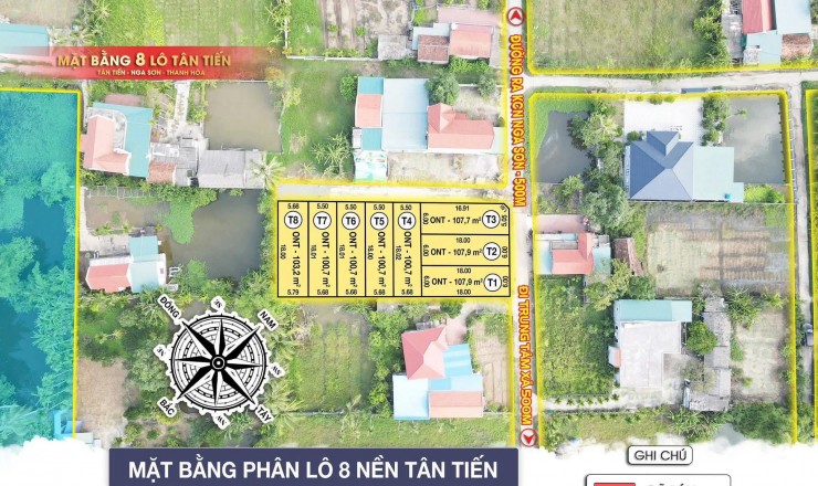CỰC PHẨM ĐẤT NỀN NGAY TRUNG TÂM - CỦA NGÕ KCN NGA TÂN  