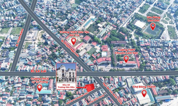 Ra Mắ Khu BT 40 Trương Hán Siêu Cách Chợ Đông Thành 150m