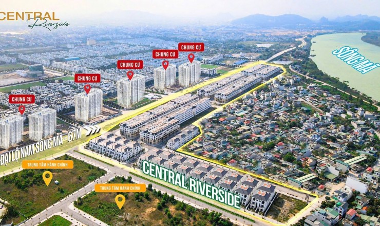 Siêu phẩm 5 tầng mặt Đại lộ Nam Sông Mã, mặt tiền siêu rộng 12m, ngay Đại lộ Châu Âu