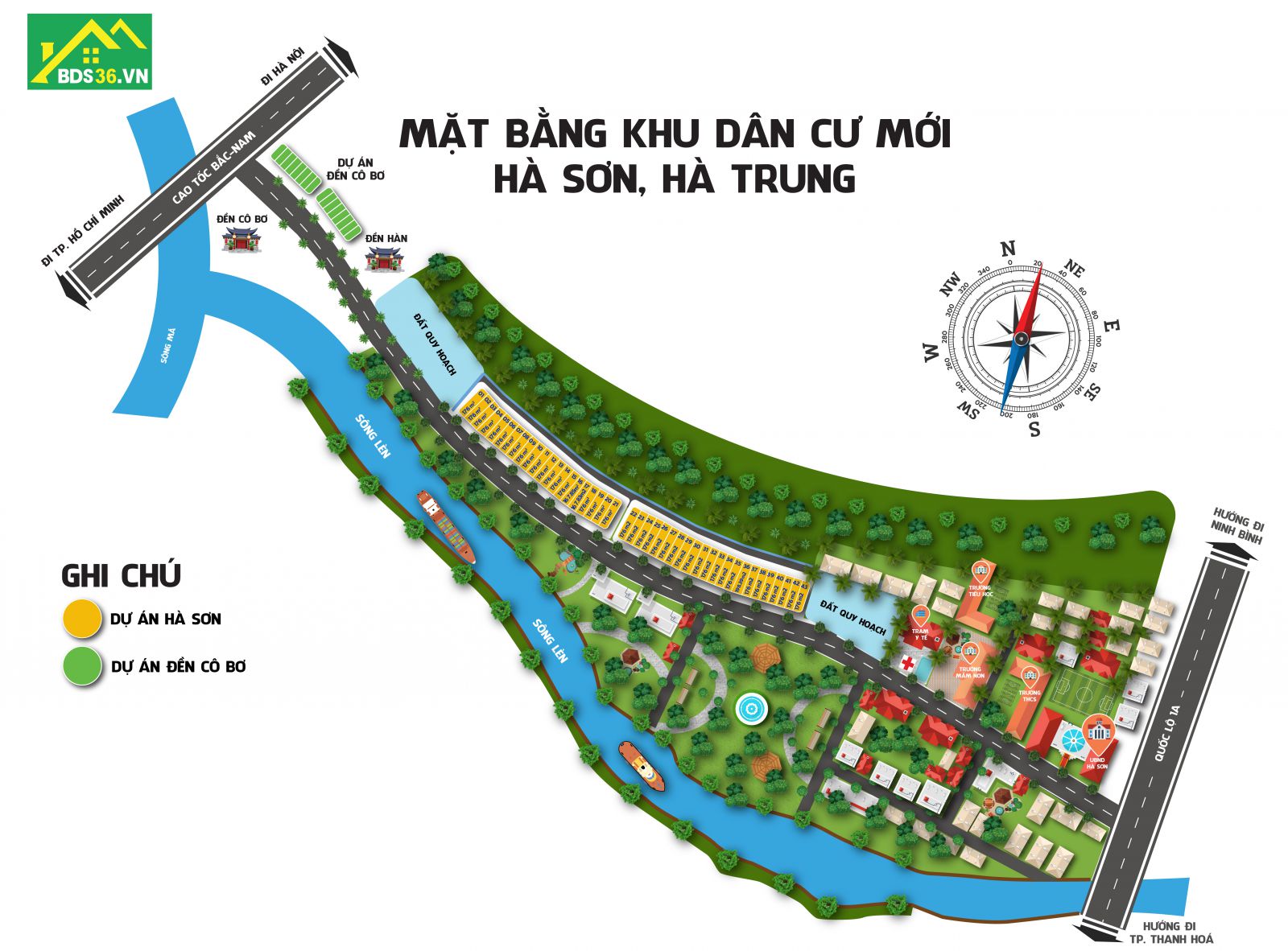 Mặt bằng tổng thể Dự án Hà Sơn Green River