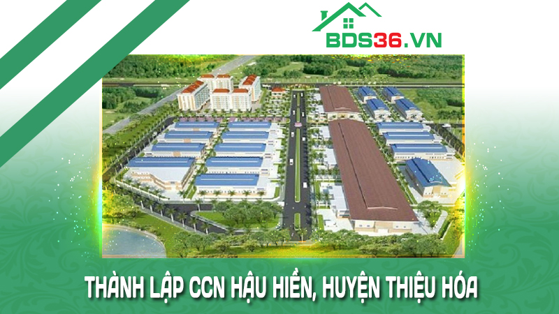 Thành lập cụm công nghiệp Hậu Hiền, huyện Thiệu Hóa