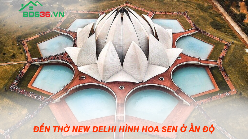 Nhờ vào kiến trúc ấn tượng mà đền thờ Hoa Sen ở New Delhi đón hàng trăm nghìn lượt khách mỗi ngày