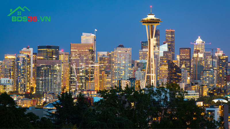 Toàn ảnh tòa tháp Space Needle tuyệt đẹp 